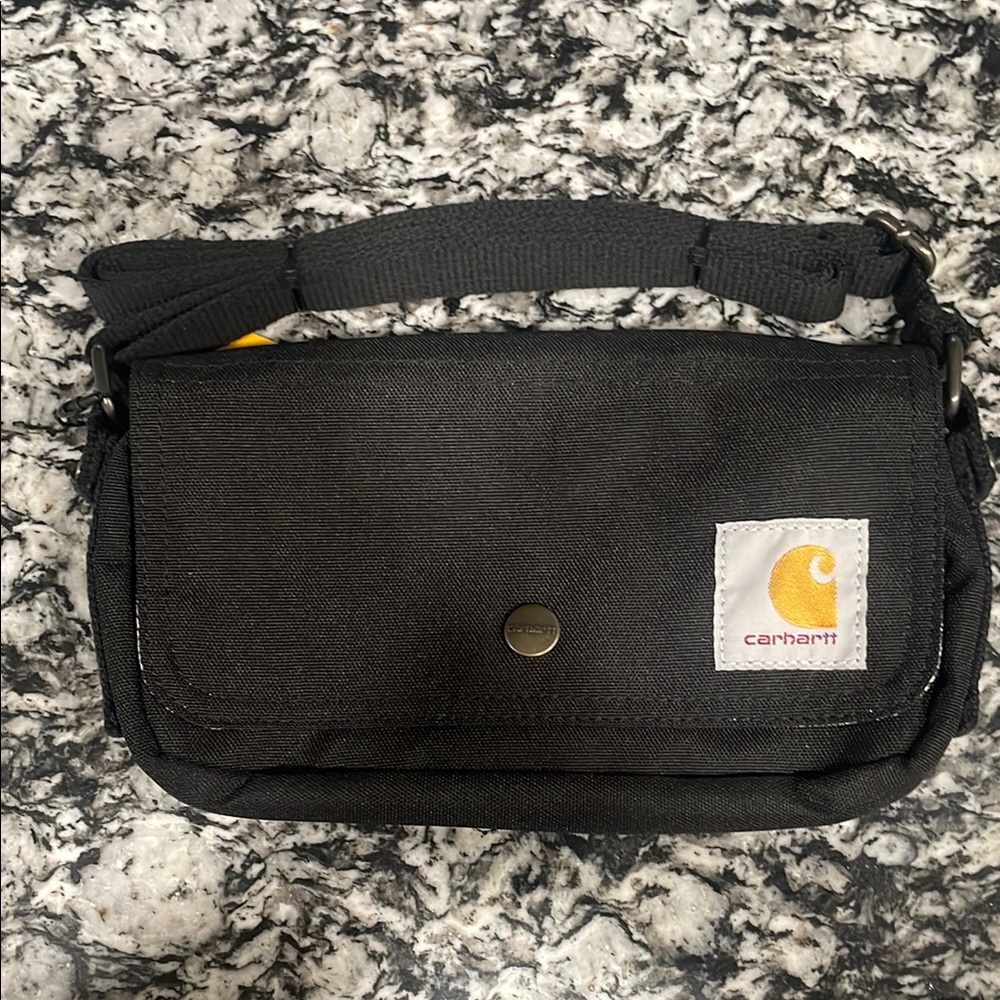 Carhartt Black Belt Bag with Logo